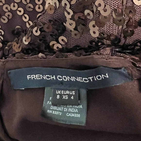NWT French Connection Emille Sparkle Long Sleeve Sequin Sheath Dress Size 4 - Picture 11 of 17